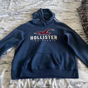 Navy blue hollister hoodie